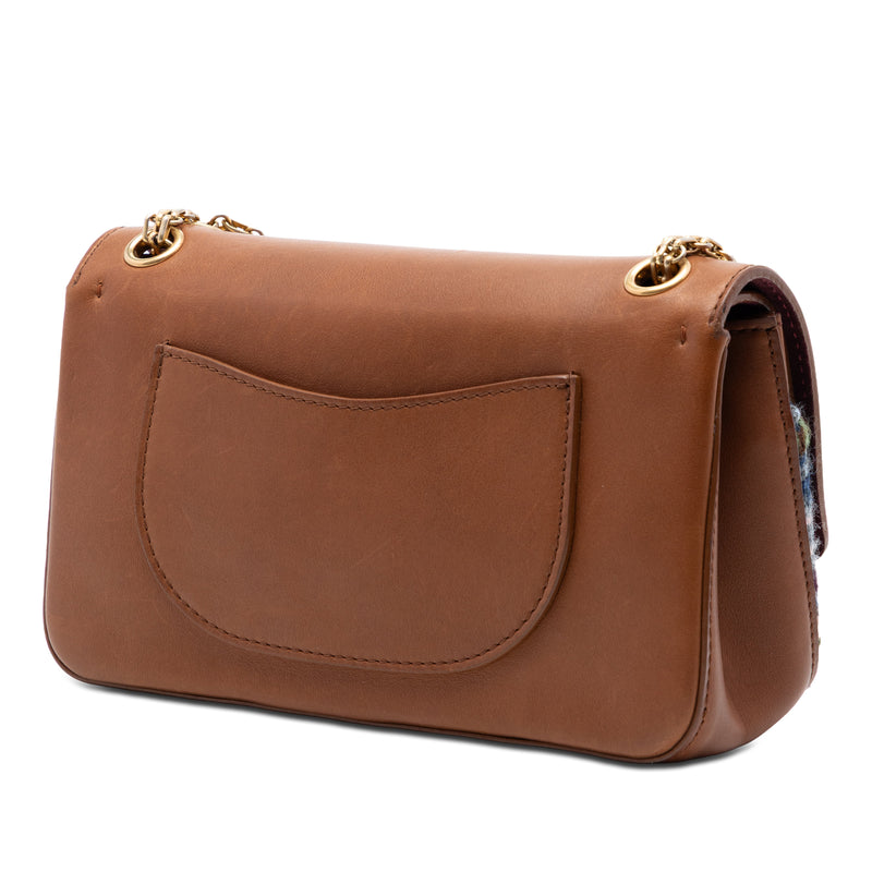 Smooth Calfskin and Knit Reissue 2.55 Medallion Nude Double Flap 225 - Image 2