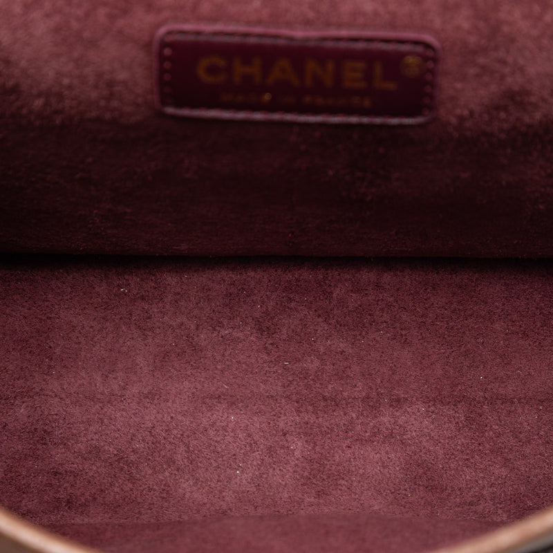 Smooth Calfskin and Knit Reissue 2.55 Medallion Nude Double Flap 225 - Image 4