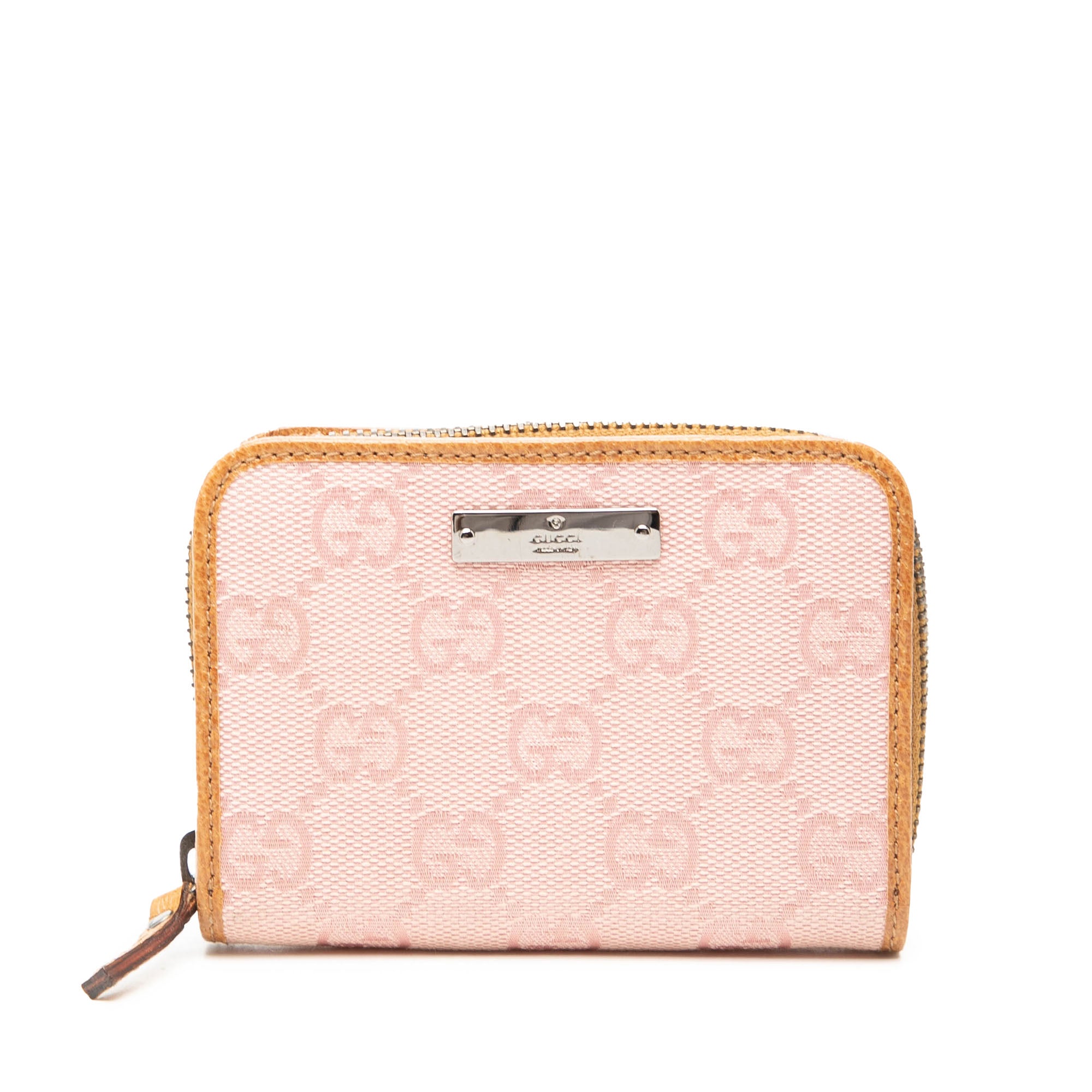 GG Canvas Zip Coin Pouch - Image 1