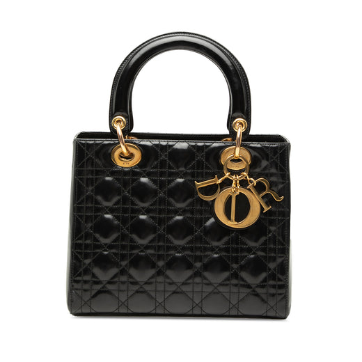 Medium Patent Cannage Lady Dior - Image 1