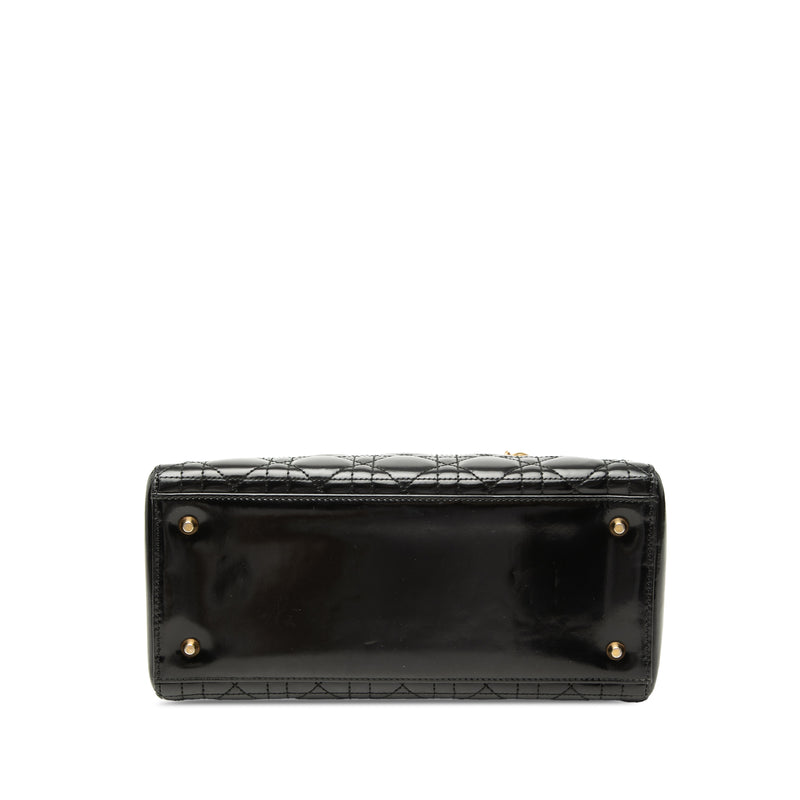 Medium Patent Cannage Lady Dior - Image 3