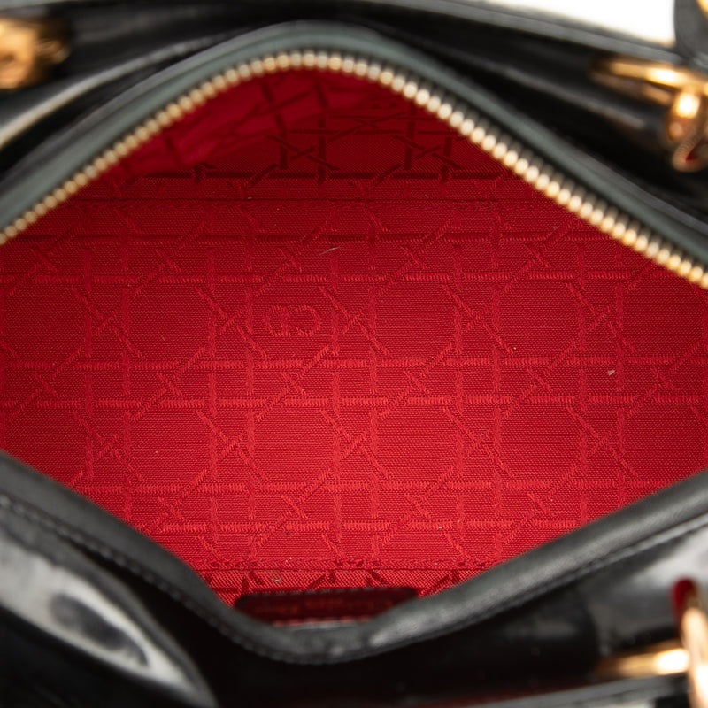 Medium Patent Cannage Lady Dior - Image 4