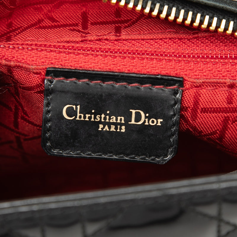 Medium Patent Cannage Lady Dior - Image 5