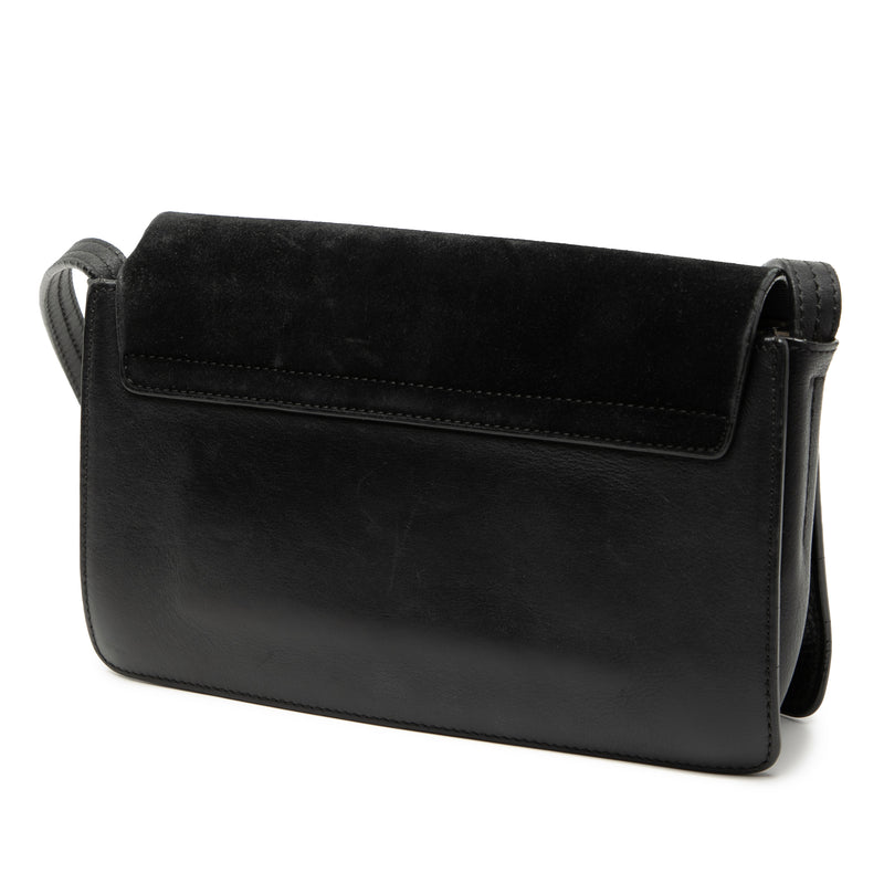 Small Suede and Calfskin Faye Crossbody - Image 2