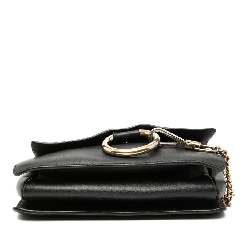 Small Suede and Calfskin Faye Crossbody - Image 3