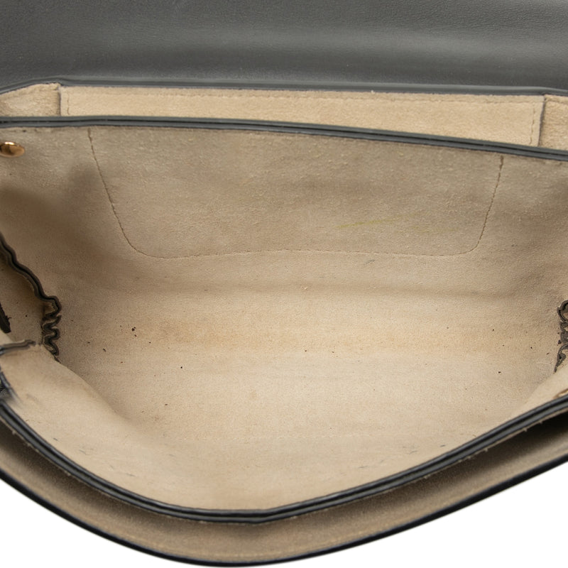 Small Suede and Calfskin Faye Crossbody - Image 4