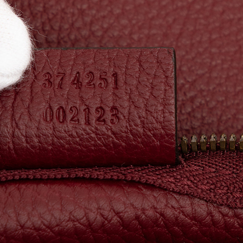 Grained Leather Vertical Zip Sling Bag - Image 6