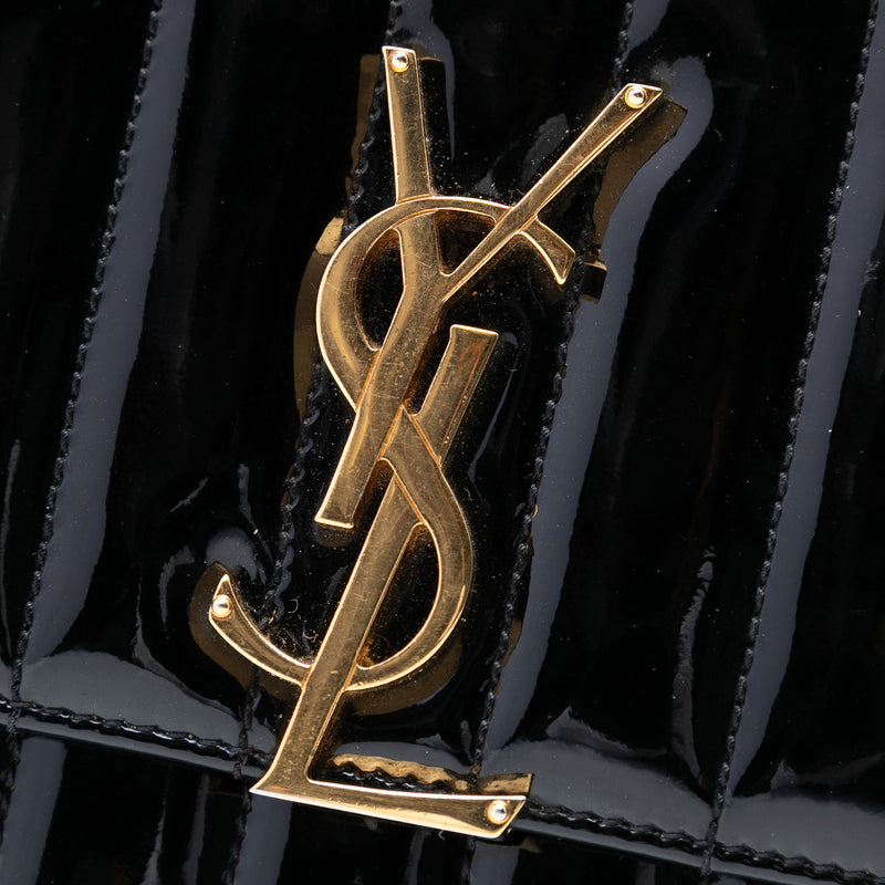 Small Patent Monogram Vicky Chain Bag - Image 5