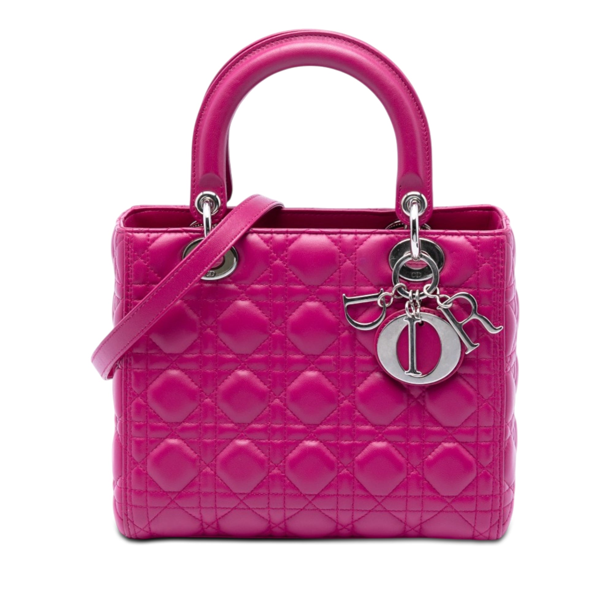 Medium Lambskin Cannage Lady Dior - Image 1