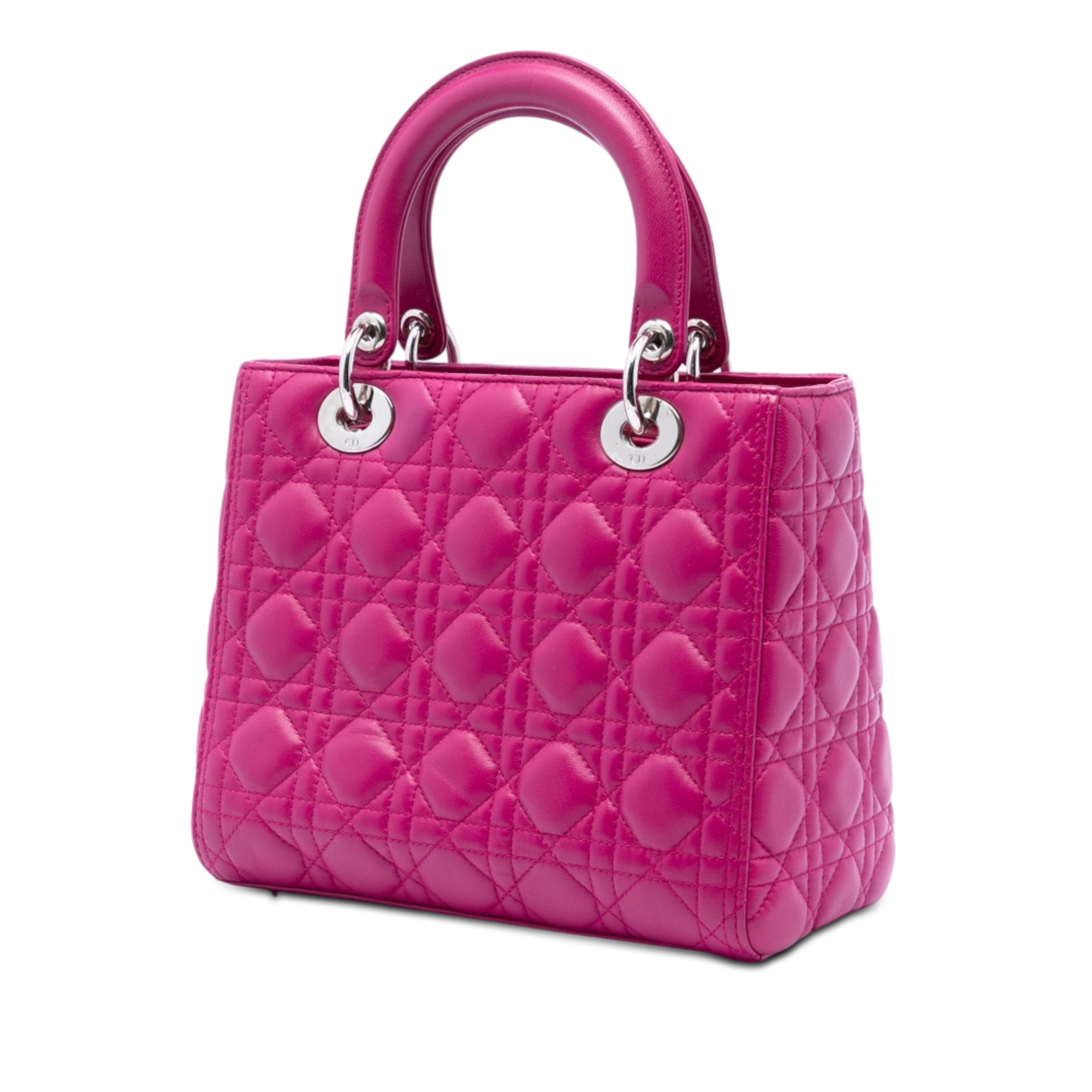 Medium Lambskin Cannage Lady Dior - Image 2