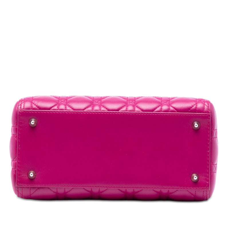 Medium Lambskin Cannage Lady Dior - Image 3
