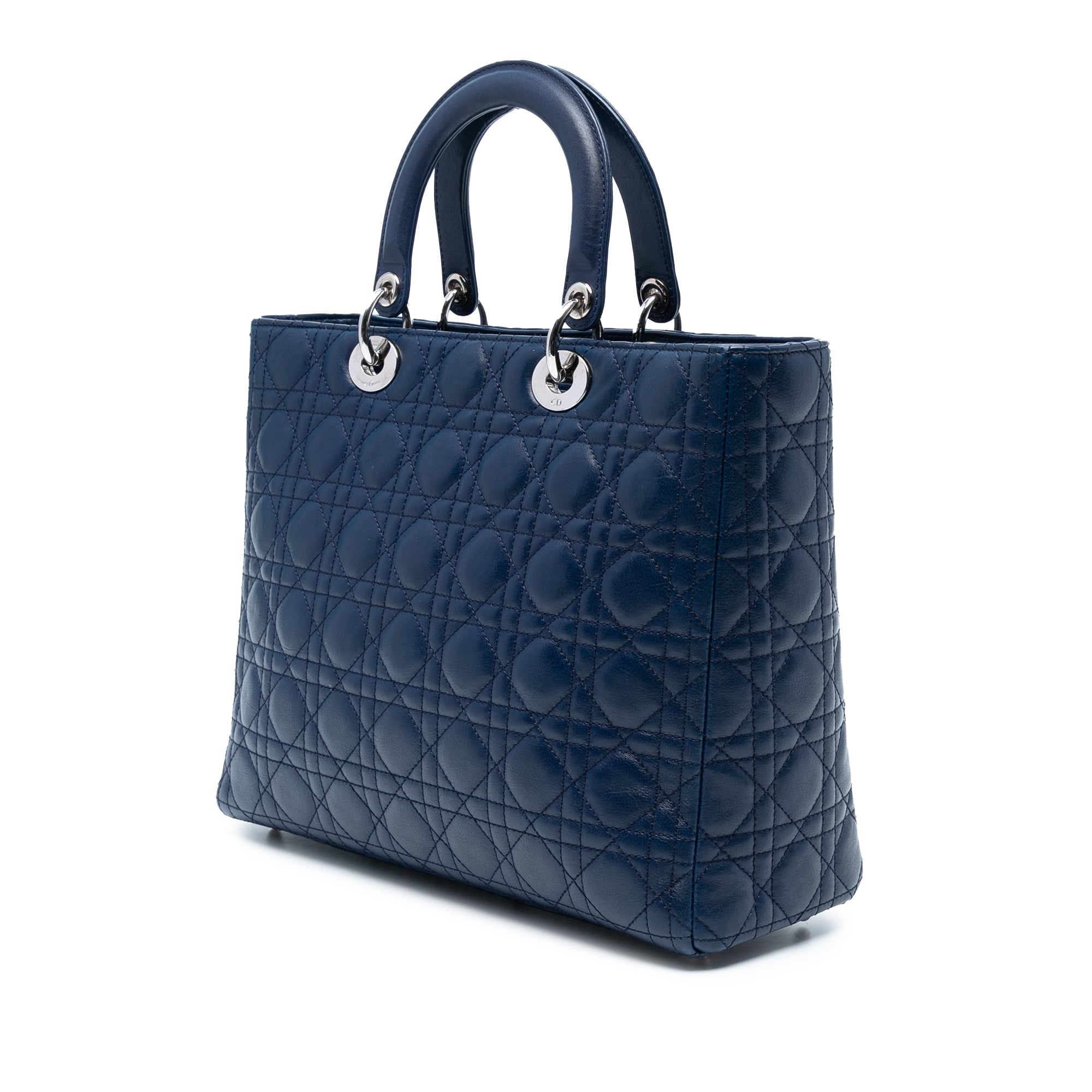 Large Lambskin Cannage Lady Dior - Image 2