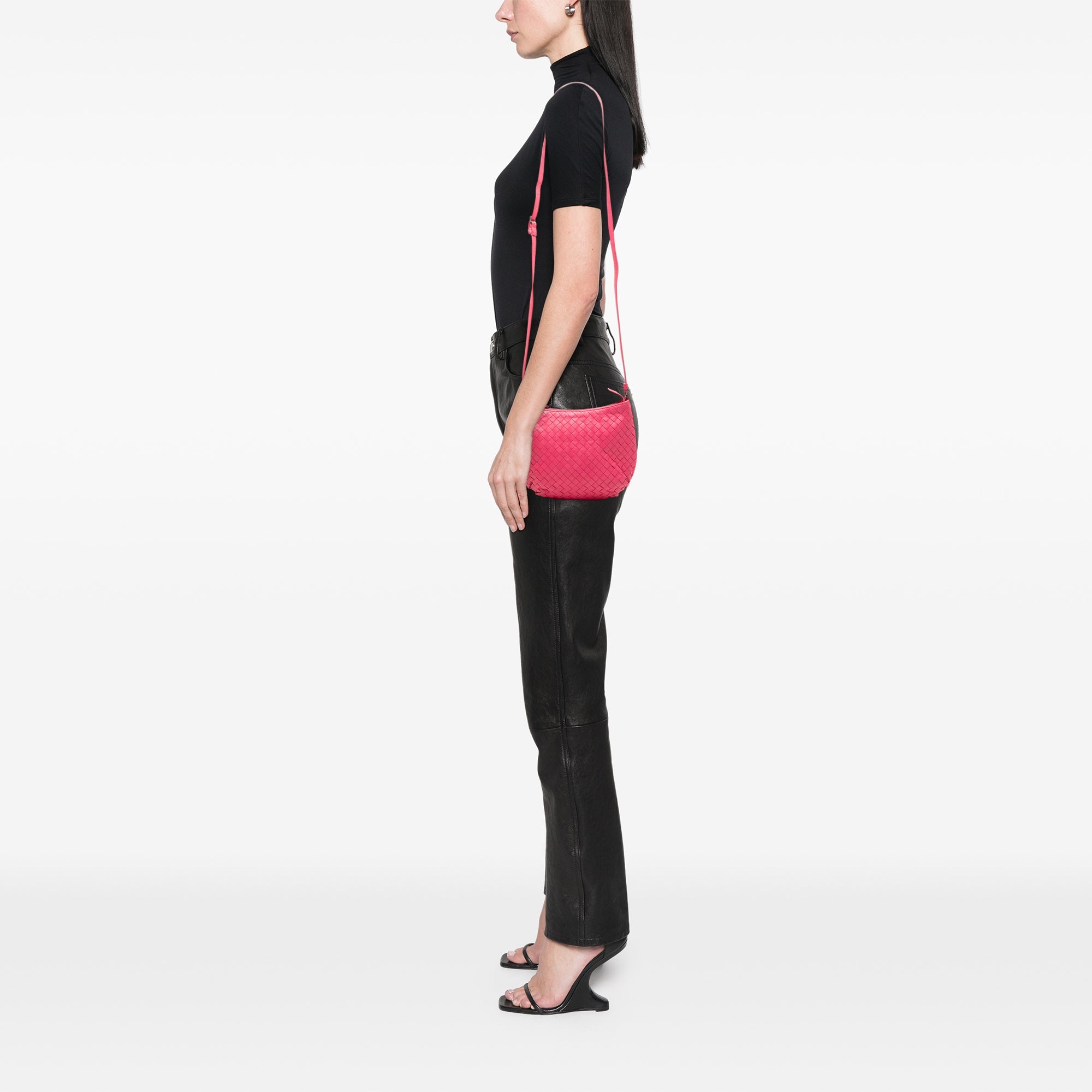 Small Nappa Intrecciato Crossbody - Image 8