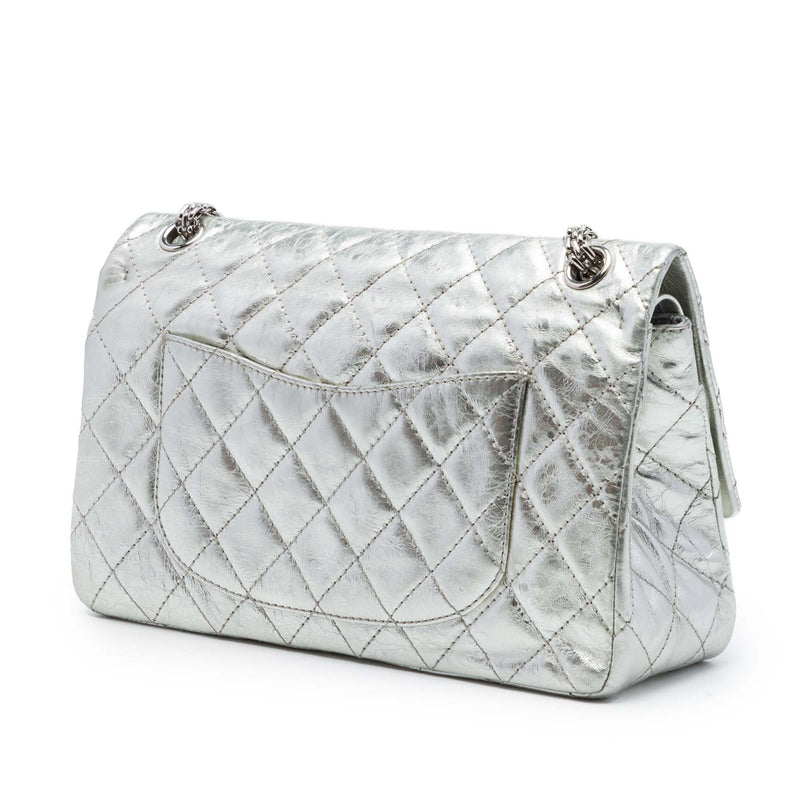 Quilted Metallic Aged Calfskin Reissue 2.55 Double Flap 226 - Image 2