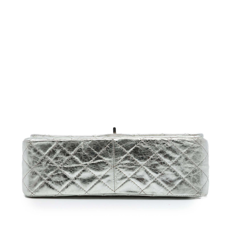Quilted Metallic Aged Calfskin Reissue 2.55 Double Flap 226 - Image 3