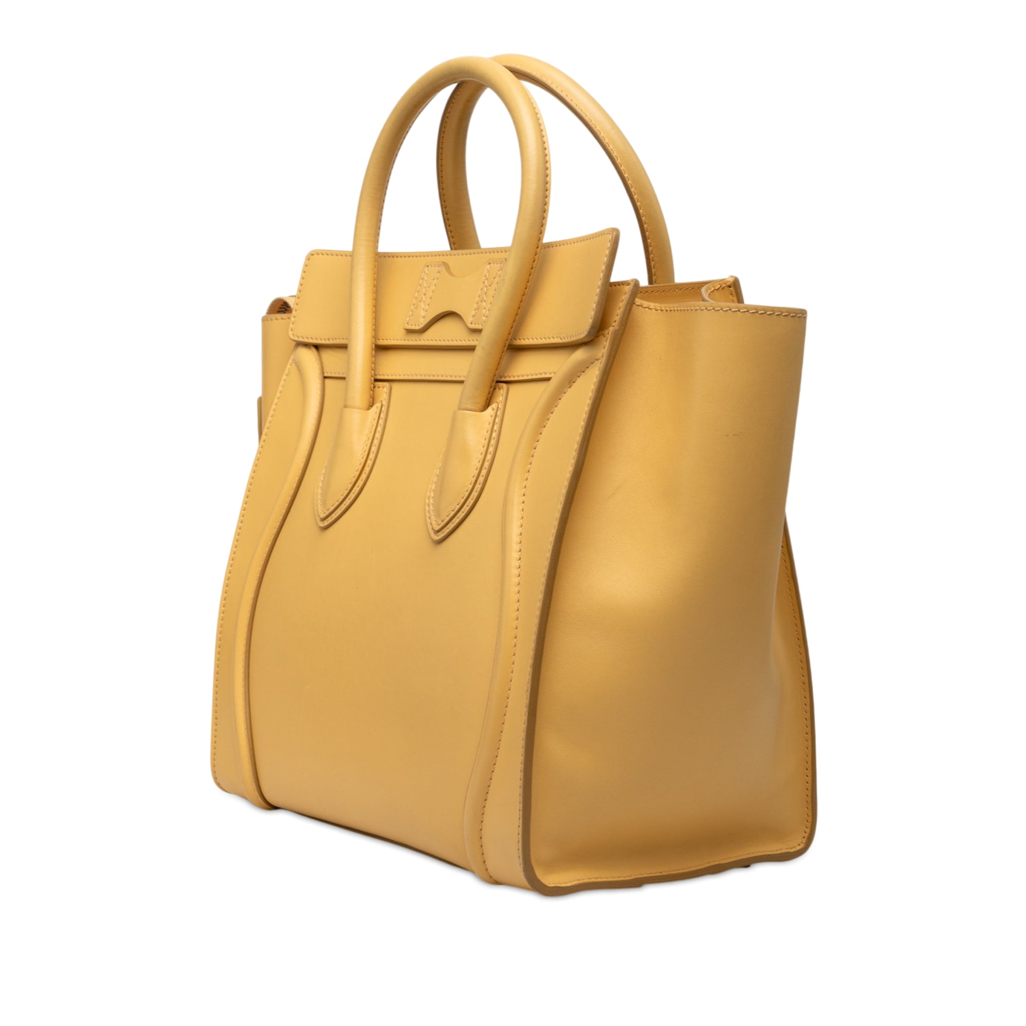 Mini Drummed Calfskin Luggage Tote - Image 2