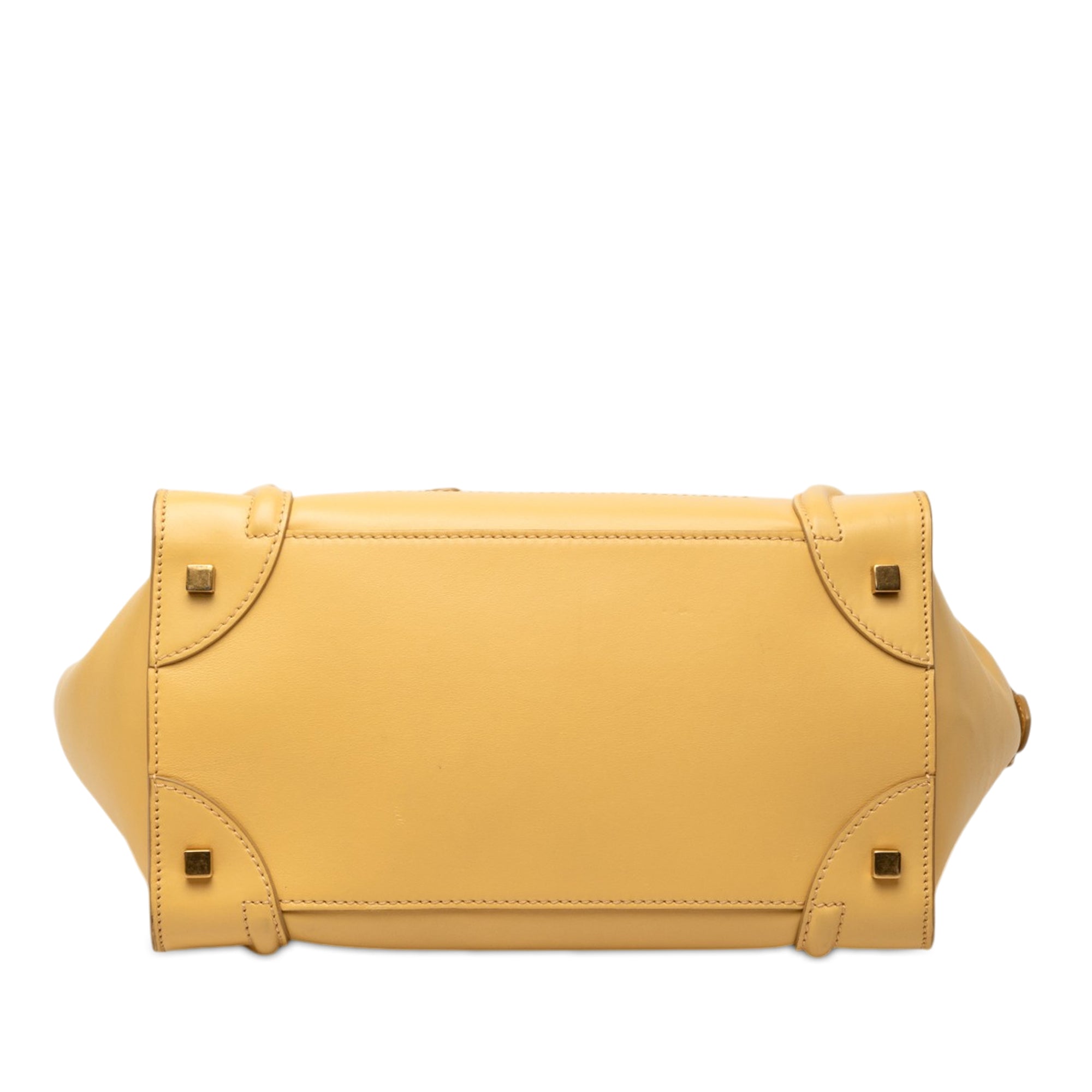 Mini Drummed Calfskin Luggage Tote - Image 3