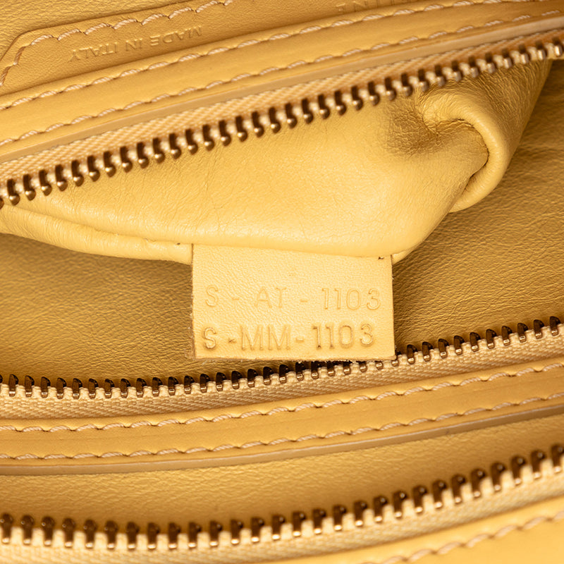 Mini Drummed Calfskin Luggage Tote - Image 6