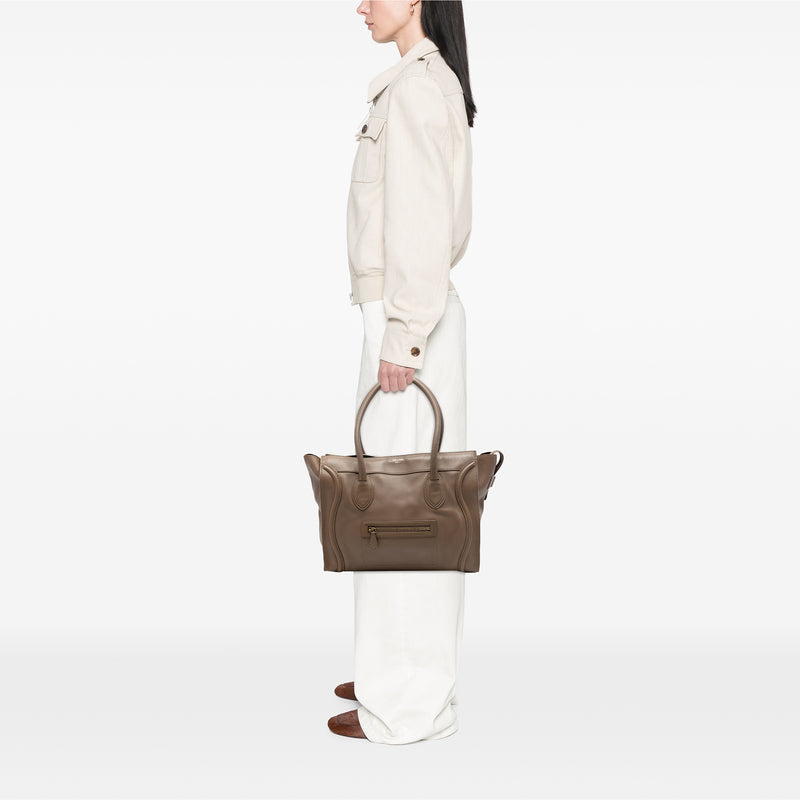 Leather Luggage Tote - Image 6