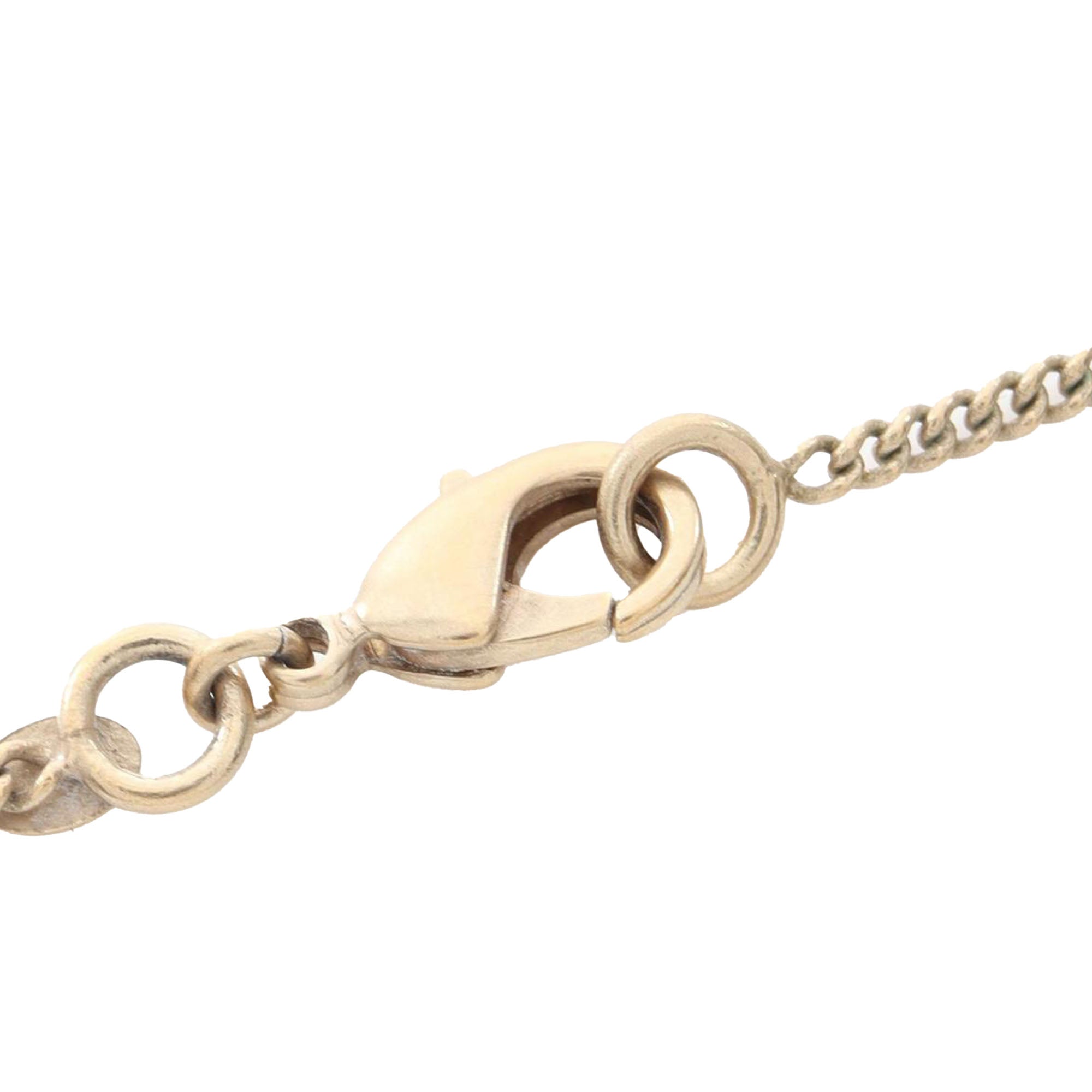 CC Gold Plated and Enamel Camellia Round Pendant Necklace - Image 5