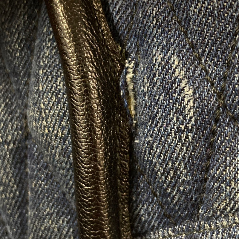 Matelasse Denim Biker Tote - Image 7