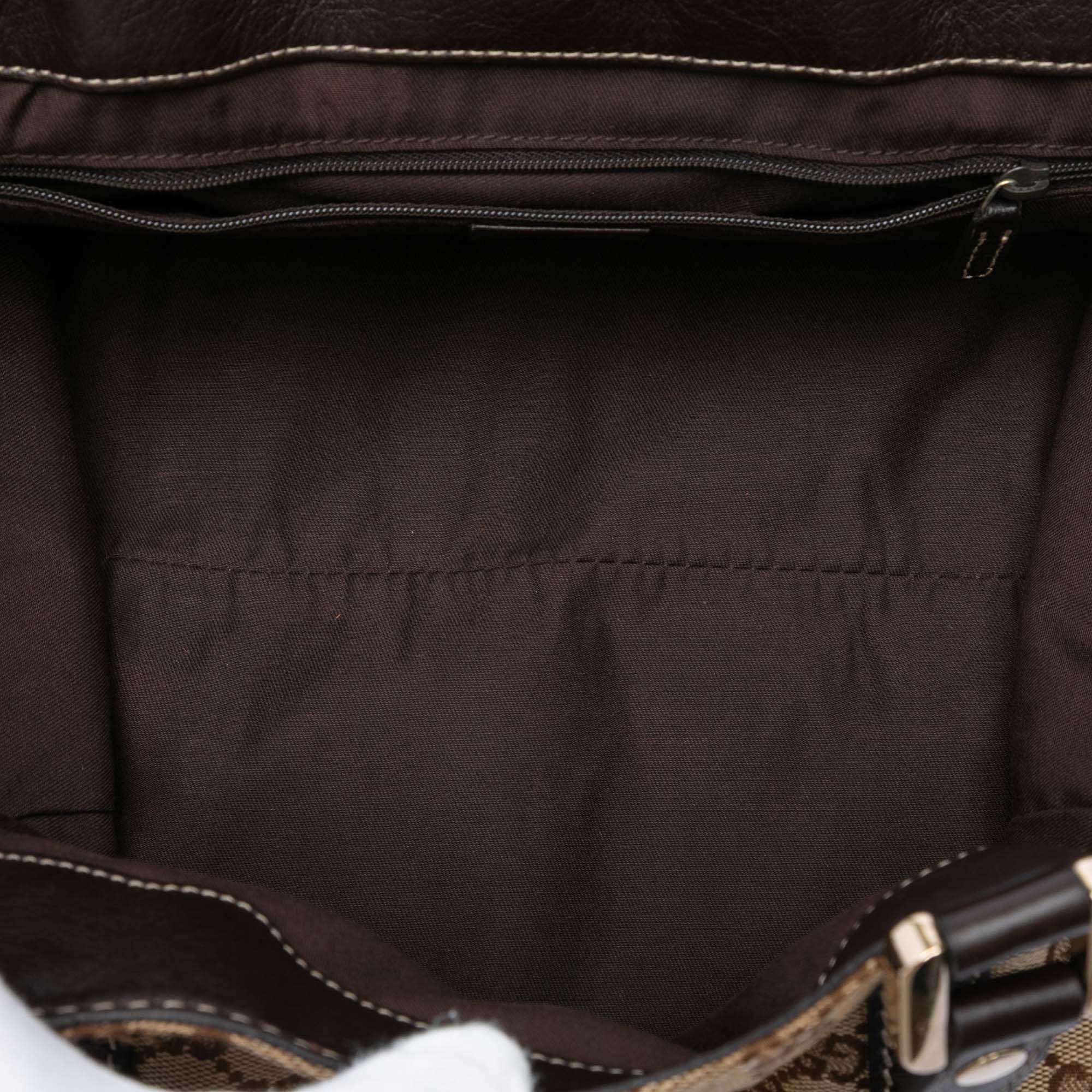 GG Canvas Web New Ladies Tote - Image 4