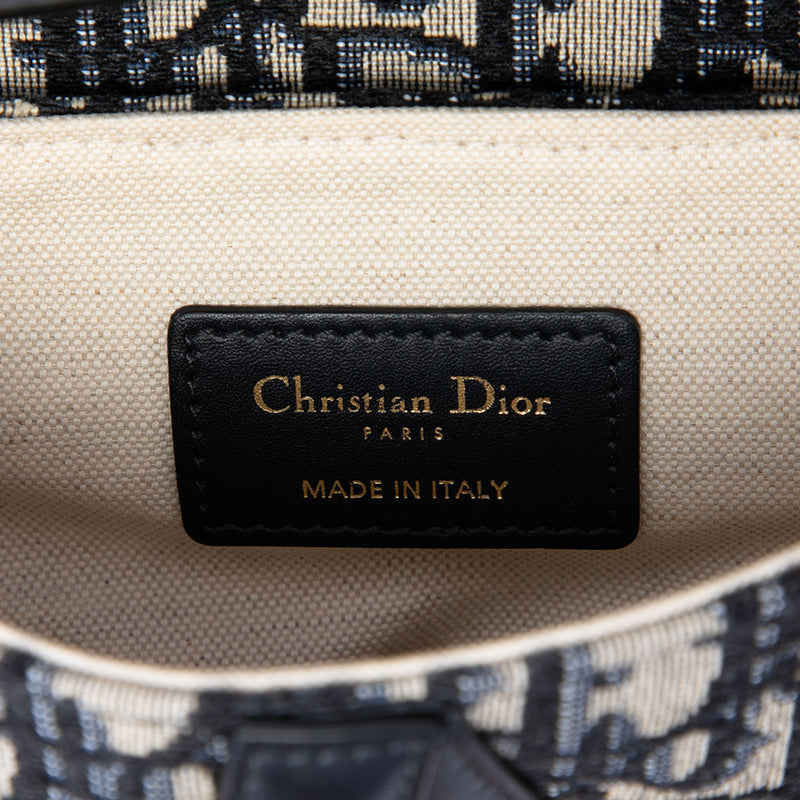 Mini Oblique Canvas Saddle Bag - Image 5
