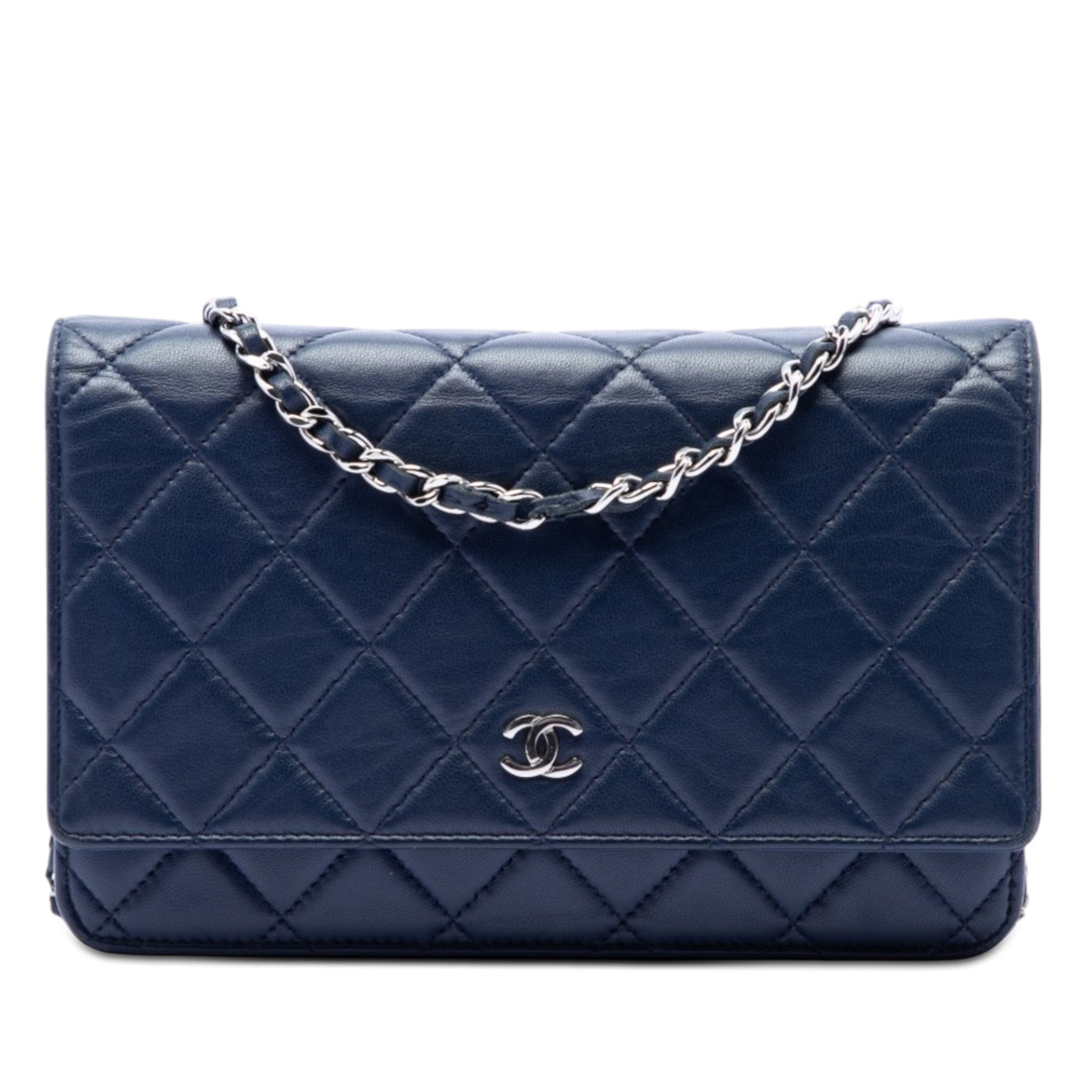 CC Quilted Lambskin Wallet On Chain - Image 1