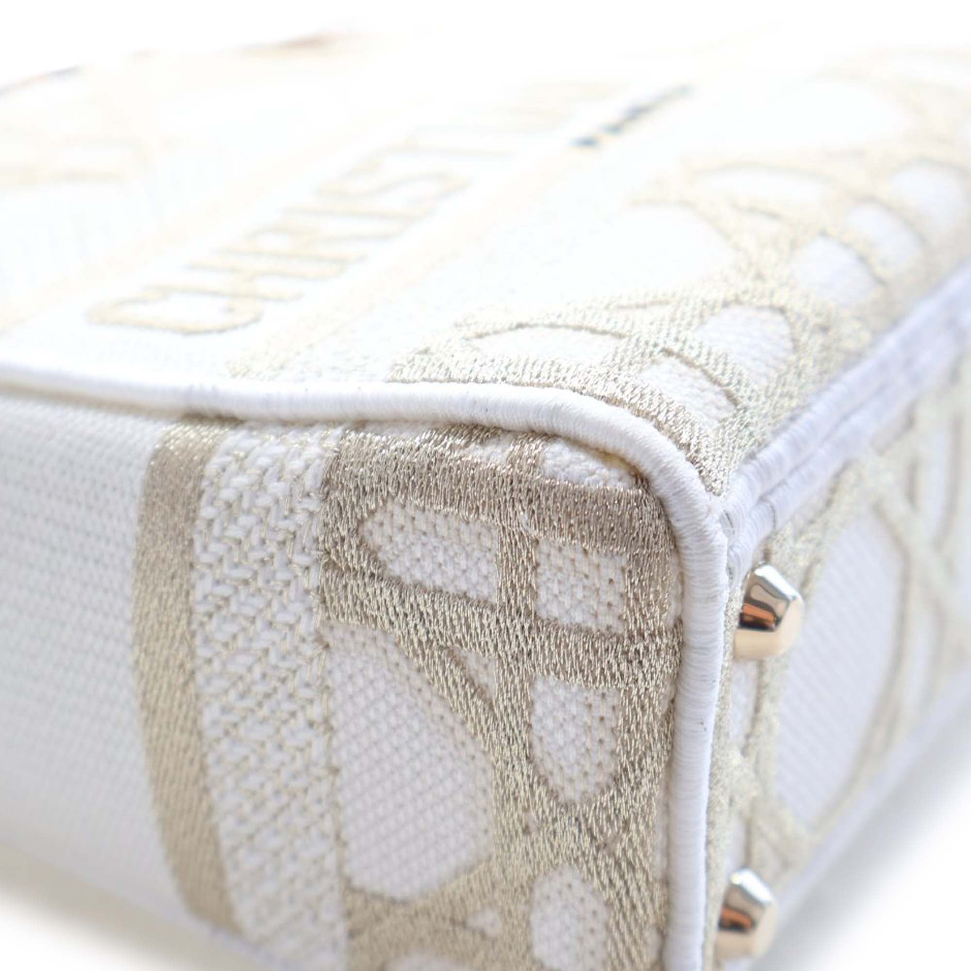 Mini Embroidered Canvas Cannage Lady D Lite - Image 7