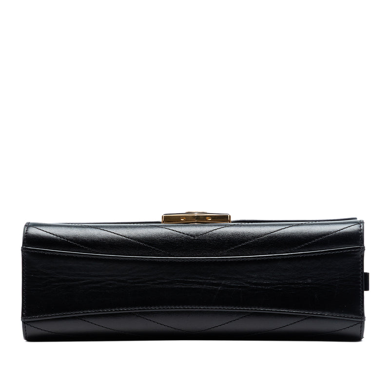CC Chevron Calfskin Medal Flap - Image 3