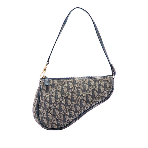 Mini Diorissimo Canvas Saddle Pochette - Image 1