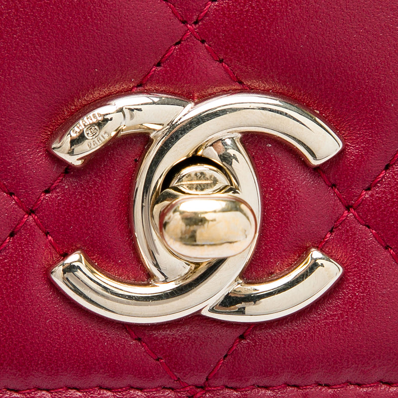 Quilted Lambskin Trendy CC Wallet On Chain - Image 7