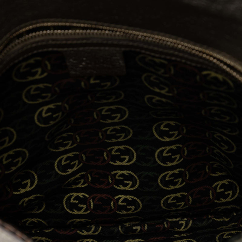 Medium Metallic Calfskin Britt Tassel Flap Shoulder Bag - Image 4
