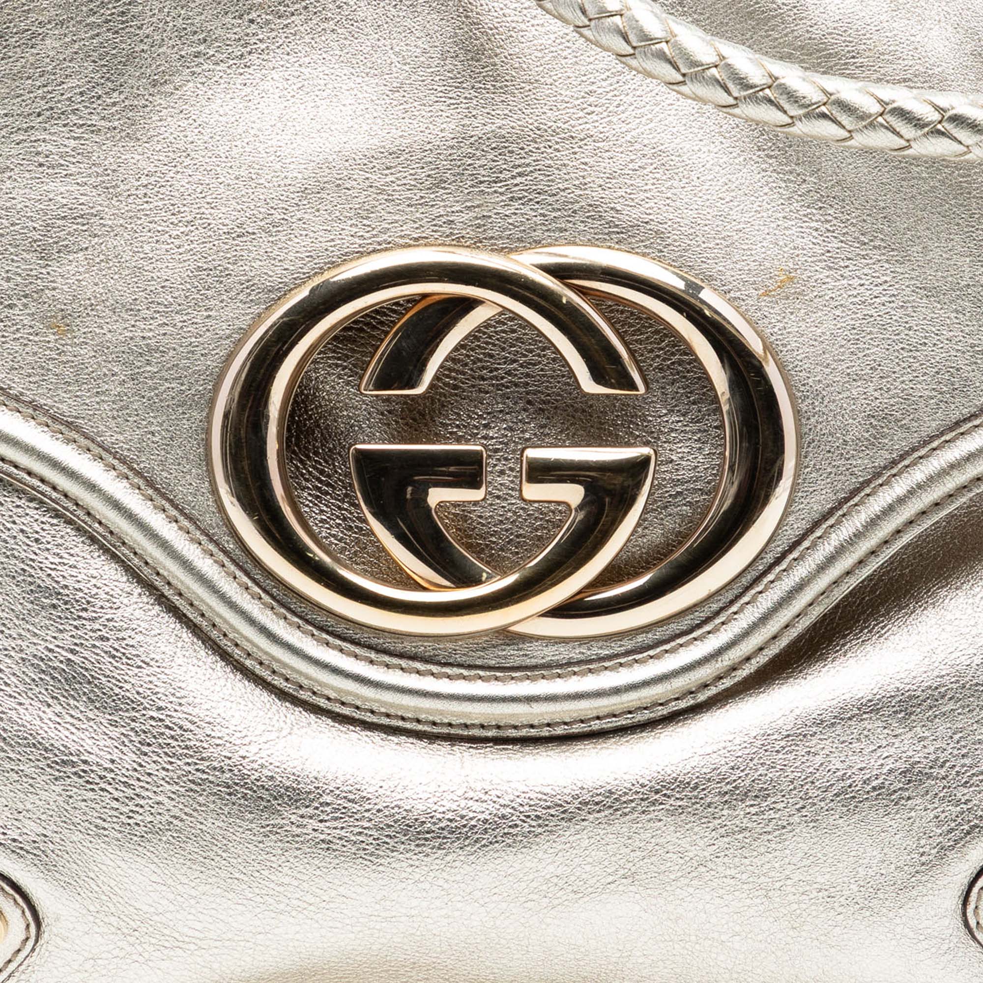 Medium Metallic Calfskin Britt Tassel Flap Shoulder Bag - Image 7