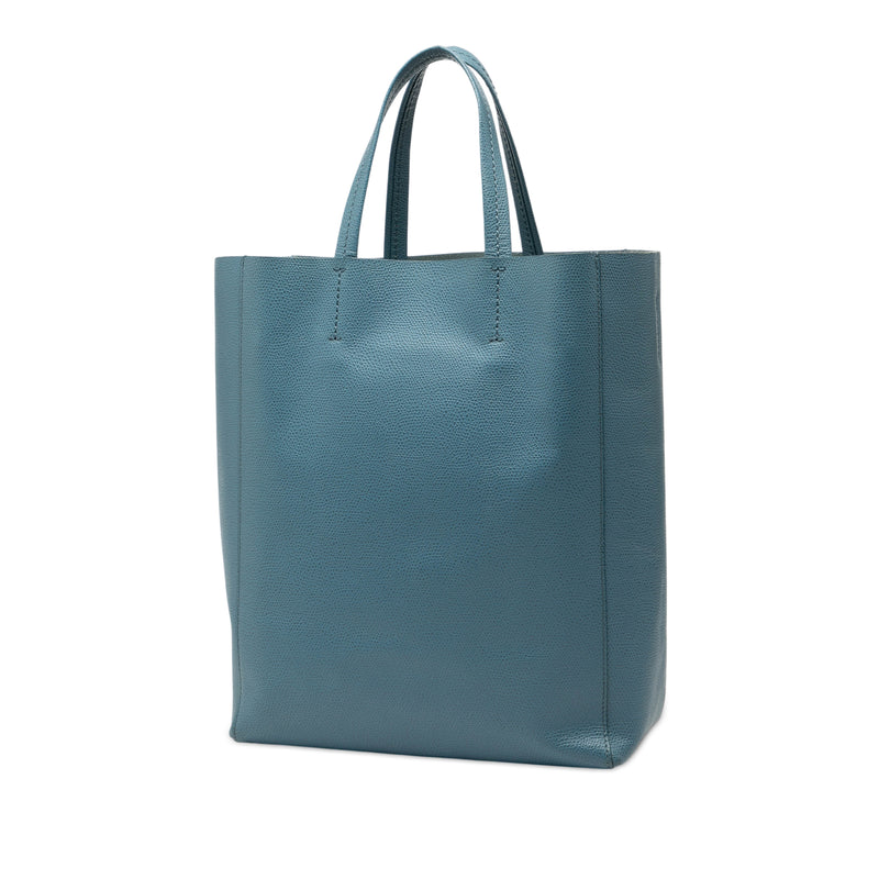 Small Grained Calfskin Vertical Cabas Satchel - Image 2