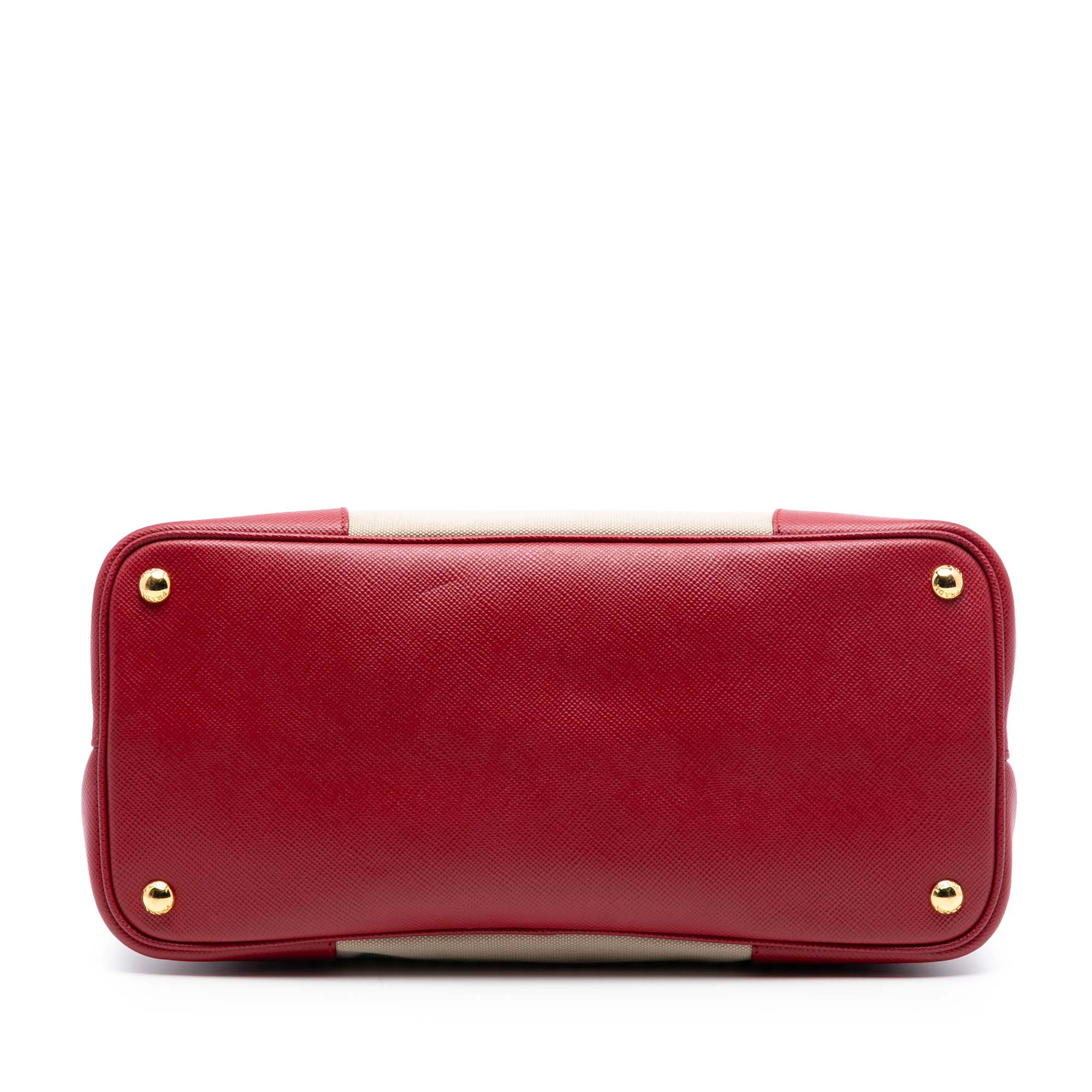Large Canapa and Saffiano Double Satchel - Image 3