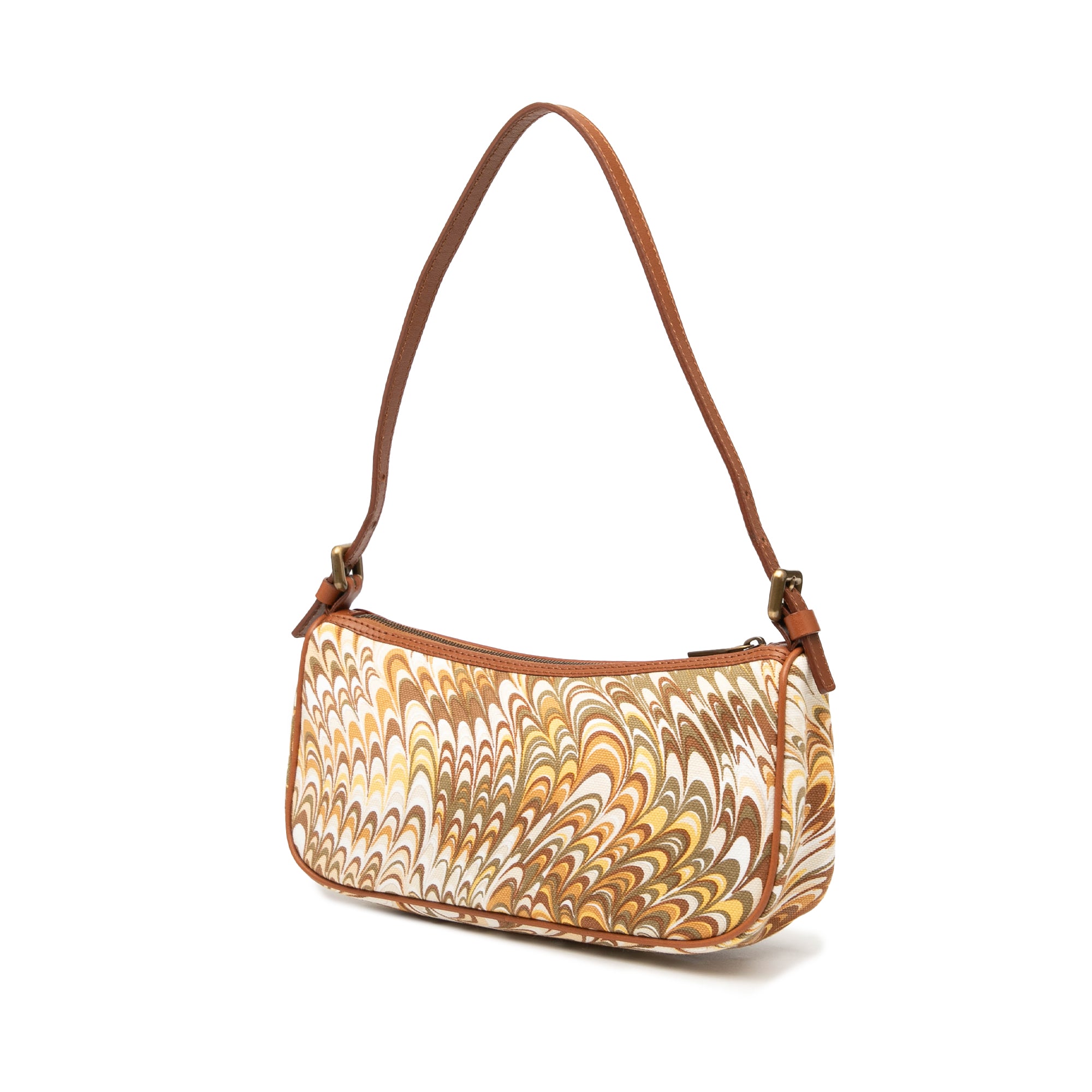 Printed Canvas Shoulder Bag - Image 2