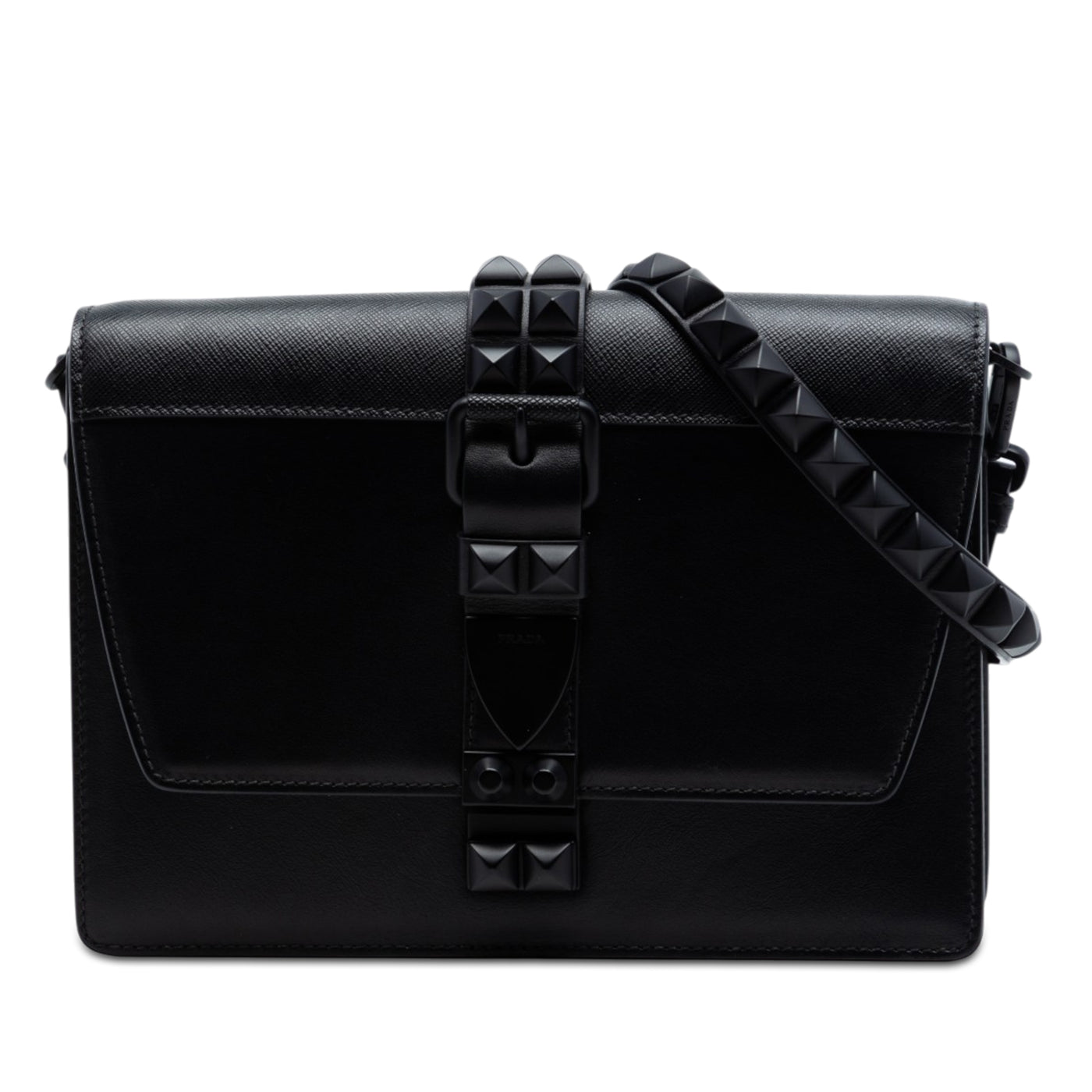 Saffiano Trimmed Studded City Calf Elektra Crossbody - Image 1