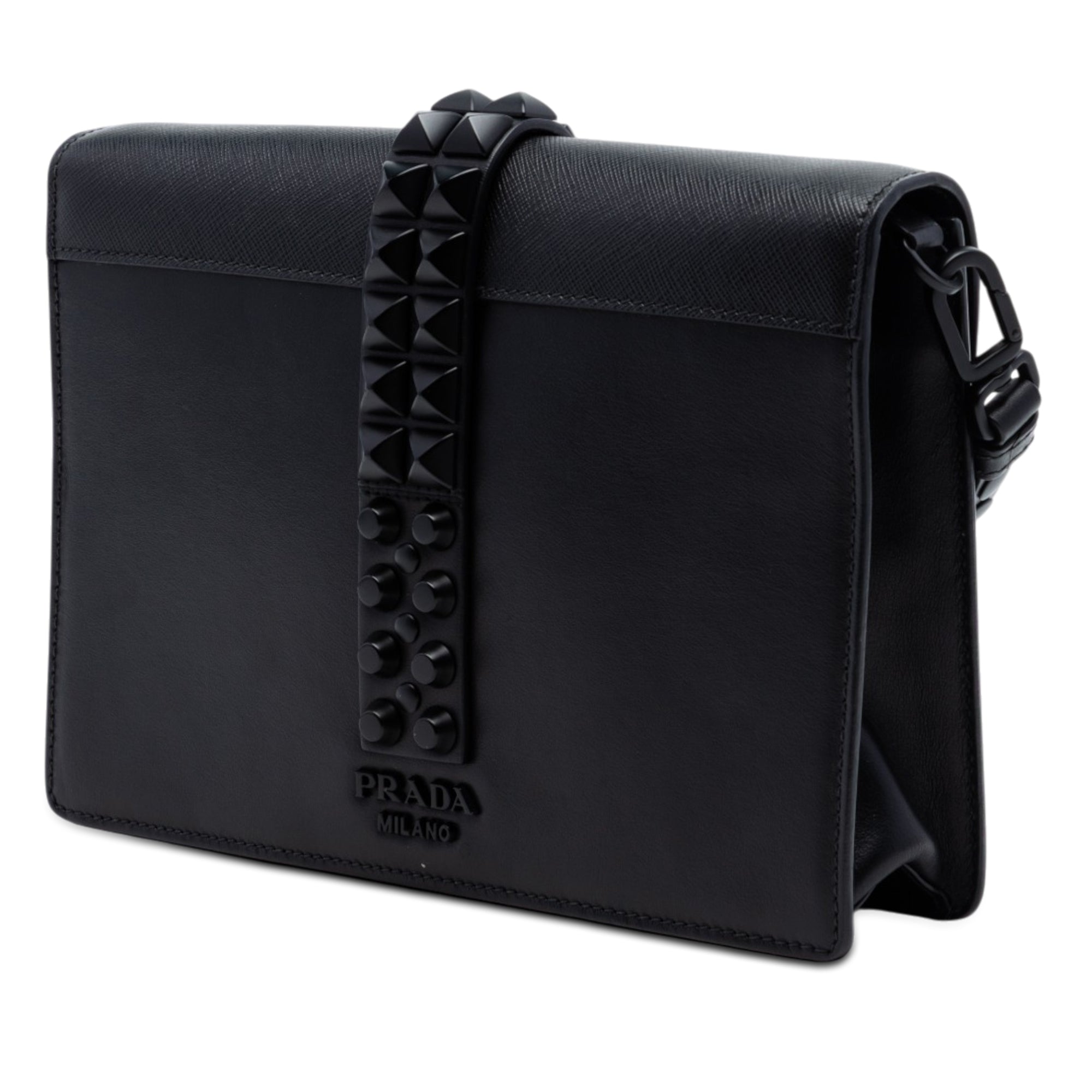 Saffiano Trimmed Studded City Calf Elektra Crossbody - Image 2