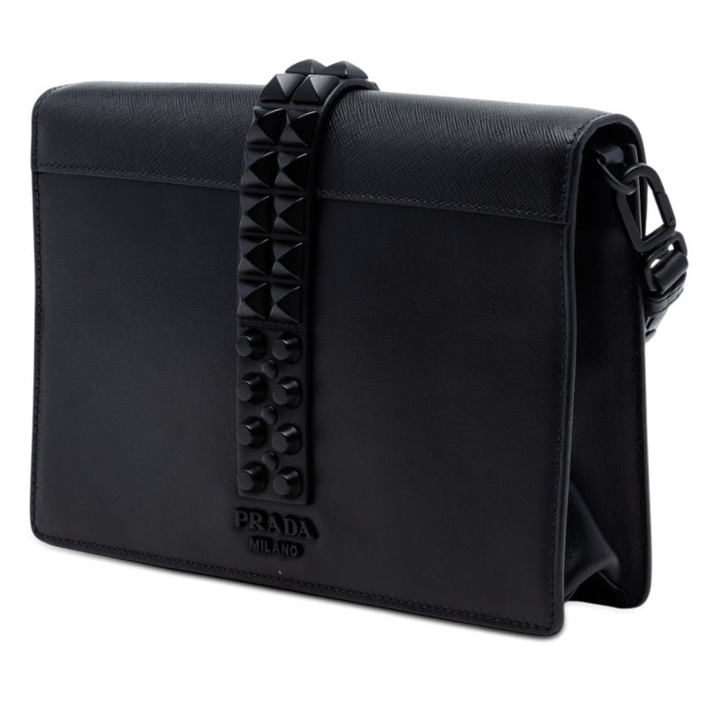 Saffiano Trimmed Studded City Calf Elektra Crossbody - Image 2