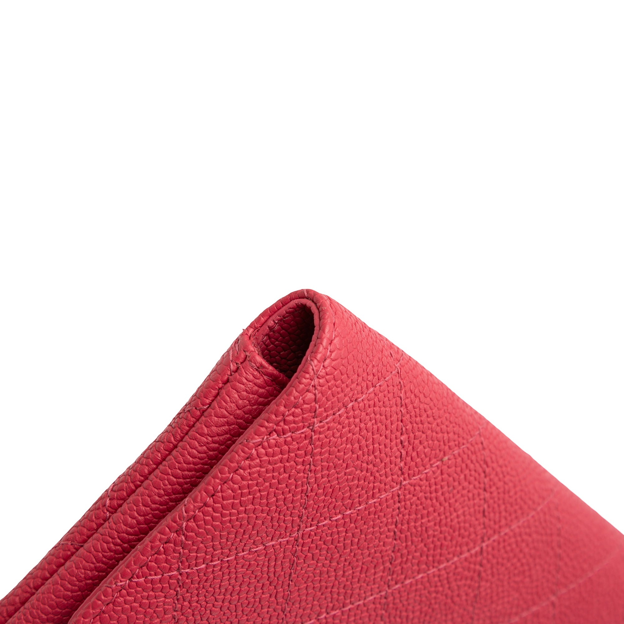 Paris Cuba Quilted Caviar Thread Around Envelope Clutch - Image 8