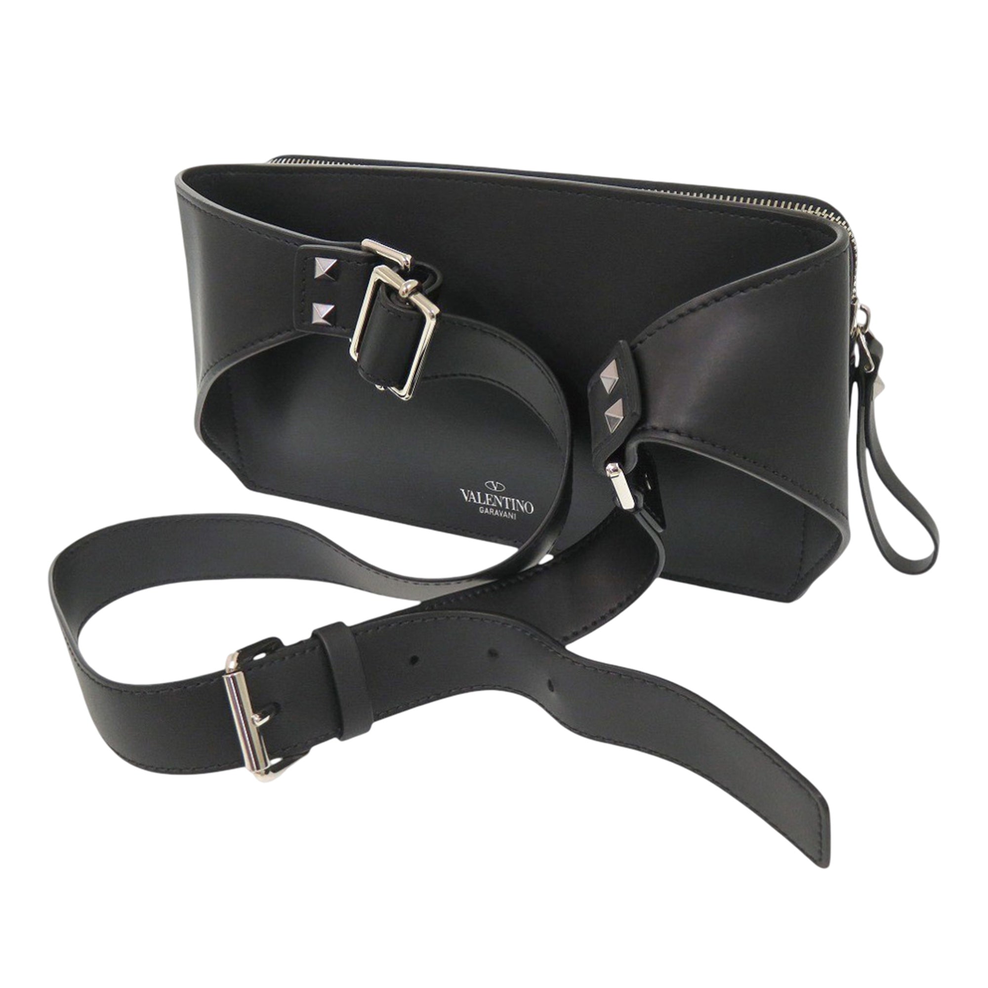 Leather VLTN Rockstud Belt Bag - Image 2
