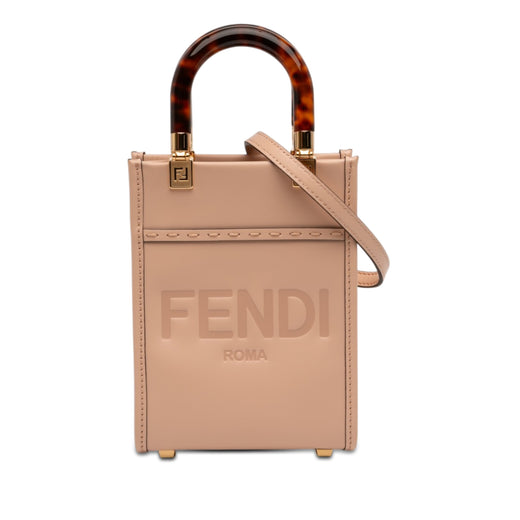 Mini Leather Sunshine Shopper Tote - Image 1