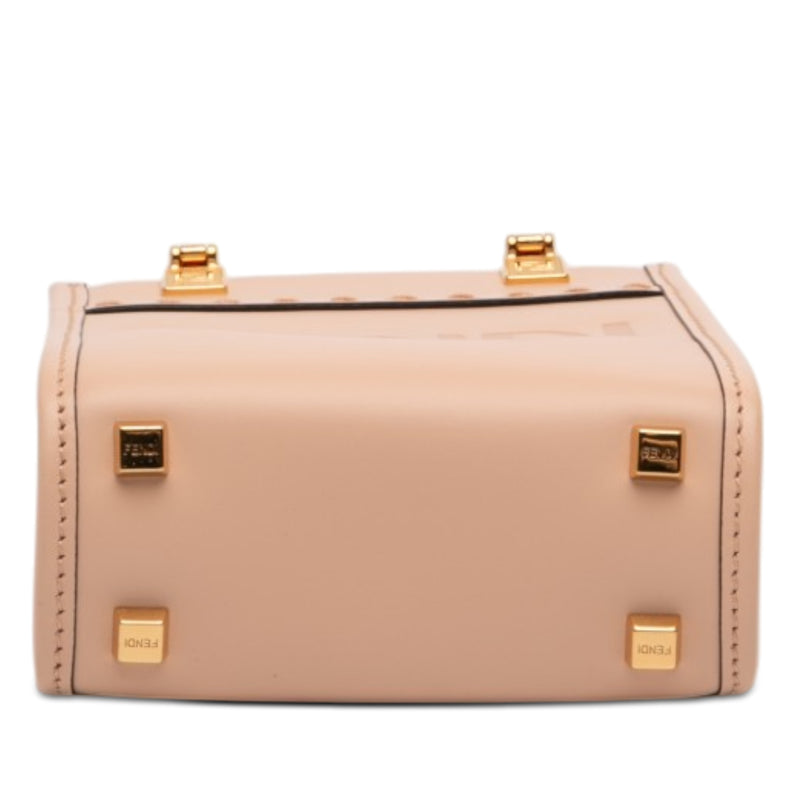 Mini Leather Sunshine Shopper Tote - Image 3