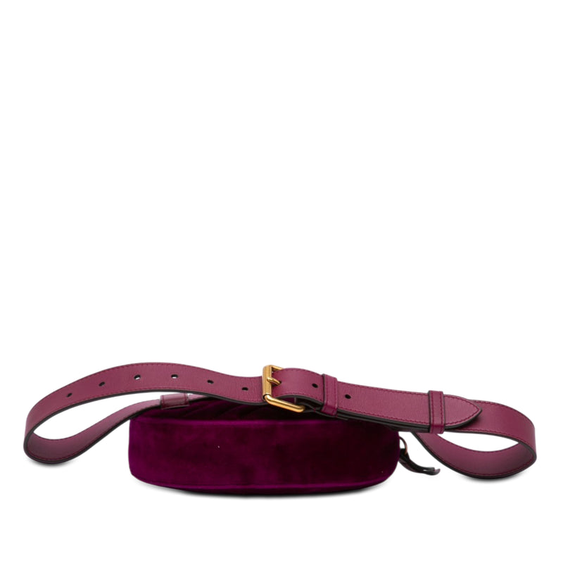 GG Marmont Matelasse Velvet Belt Bag - Image 3