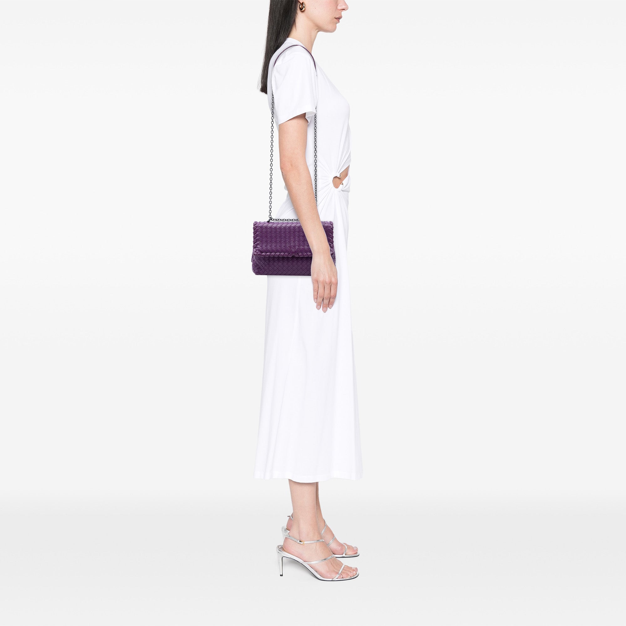 Small Nappa Intrecciato Olimpia Shoulder Bag - Image 7