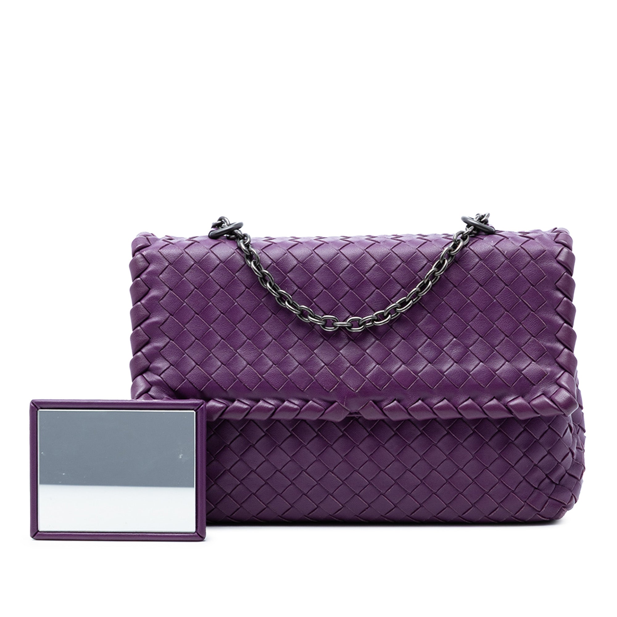 Small Nappa Intrecciato Olimpia Shoulder Bag - Image 8