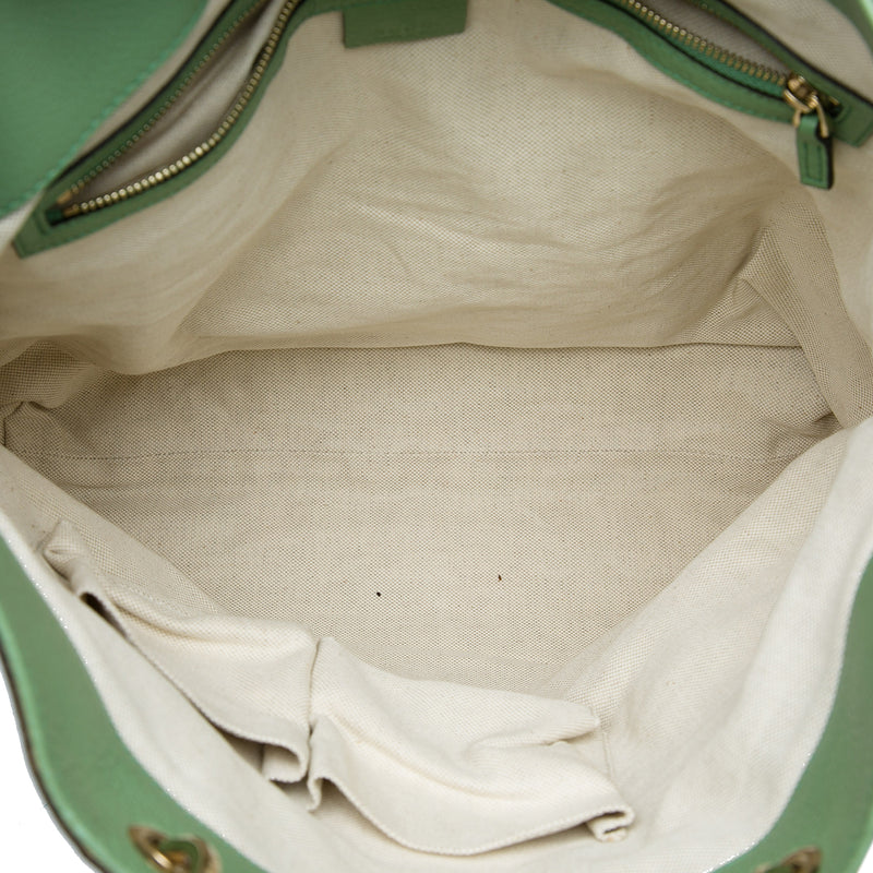 Tall Calfskin Bamboo Shopper Tote - Image 4
