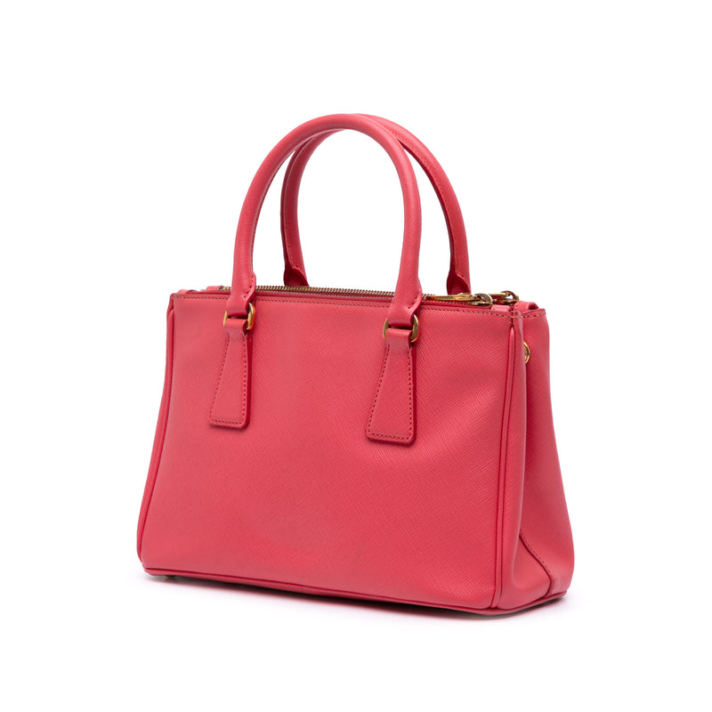 Mini Saffiano Lux Galleria Double Zip Satchel - Image 2