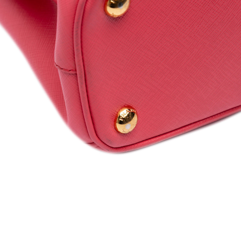 Mini Saffiano Lux Galleria Double Zip Satchel - Image 9